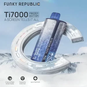 FUNKY LANDS (REPUBLIC) TI7000 5PK Disposable Vape Available at Exotic Smoke And Vape in McKinney TX