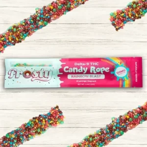 Frosty Candy Rope DELTA-9 THC-20PK Available at Exotic Smoke And Vape in McKinney TX