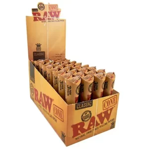 RAW CONE CLASSIC 3 Cones Per Pack Available at Exotic Smoke And Vape in McKinney TX